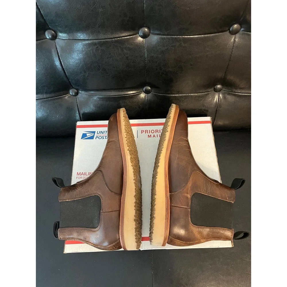 Rhodes x Huckberry Work Wedge Chelsea Leather Boots